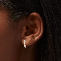 Gold-tone Crystal & Pearl Earrings Set - 6 Pack