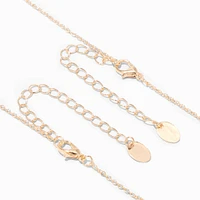 Best Friends BFF Rainbow Split Heart Pendant Necklaces - 2 Pack