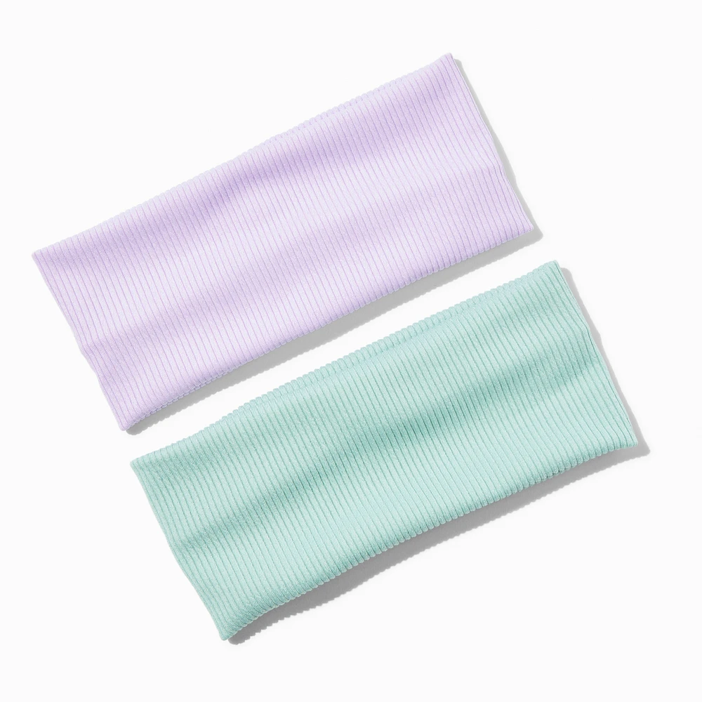 Purple & Green Headwraps - 2 Pack