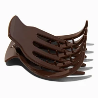 Medium Finger Hair Claw - Brown