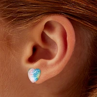 Tie Dye Heart Stud Earrings