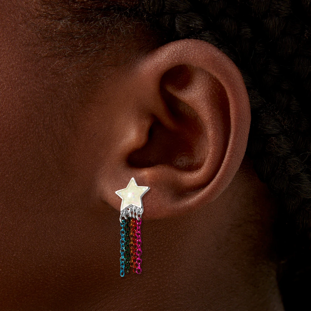 Glow in the Dark Shooting Star Stud Earrings 