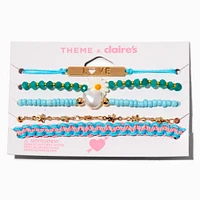 T H E M E x Claire's ''Love'' Beaded Bracelet Set - 5 Pack