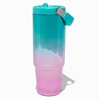 Teal & Pink Ombré Stainless Steel Water Bottle