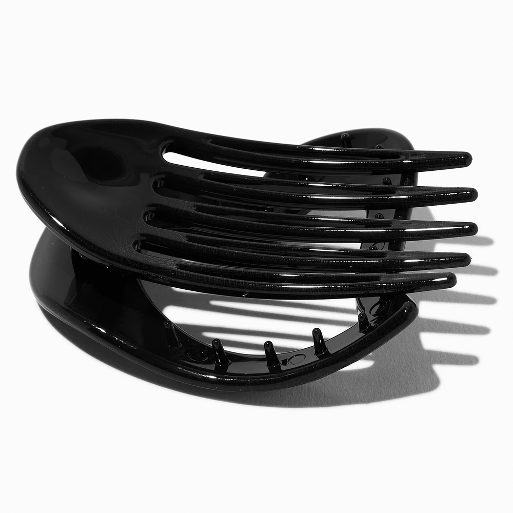 Heart Yoga Hair Claw - Black