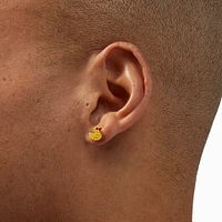 C LUXE by Claire's Sterling Silver Crystal Rubber Ducky Stud Earrings