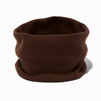 Brown Jersey Flat Headwrap