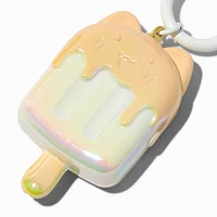 Pearl Cat Ice Pop Wristlet Keychain