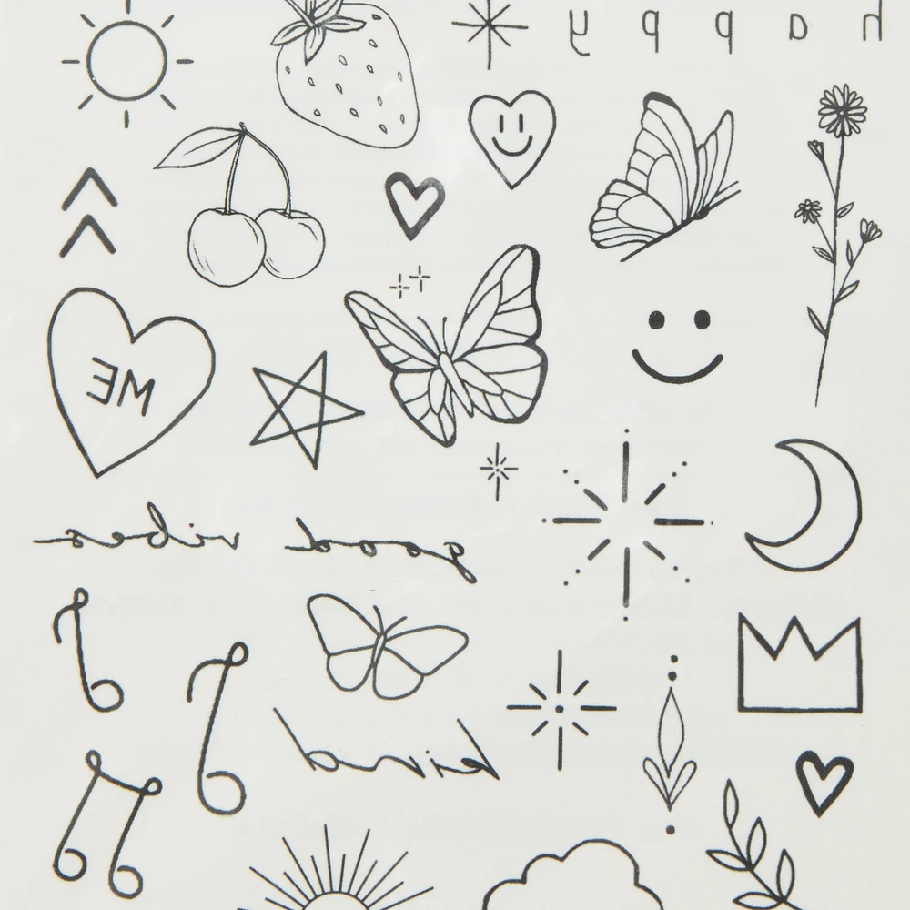 INKED2 Happiest Pack Temporary Tattoos