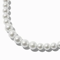 Graduated White Pearl Necklace 