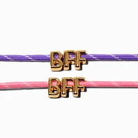 Best Friends Bubble Letter Rope Bracelets - 2 Pack