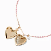 Starfish Heart Locket Pendant Necklace