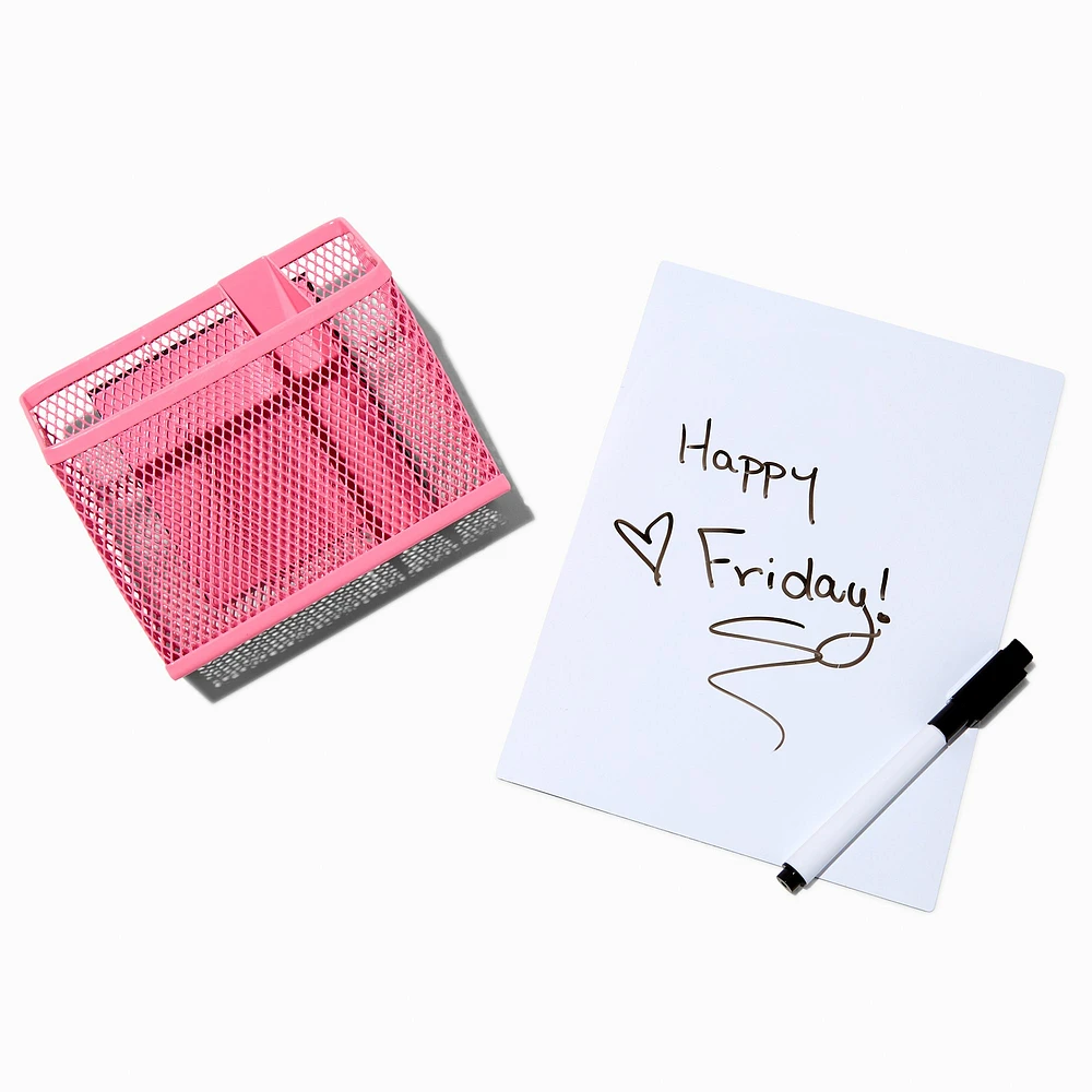 Pink Locker Organizer Set