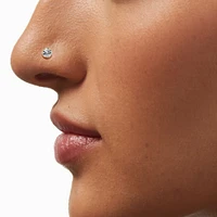 22G Gold-tone Sterling Silver Assorted Crystal Nose Studs - 12 Pack