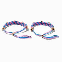 Best Friends Woven Adjustable Bracelets - 2 Pack