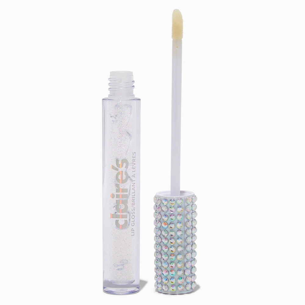 Silver Bling Glitter Lip Gloss Wand