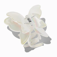 White Iridescent Butterfly Hair Claw