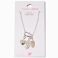 T H E M E x Claire's Evil Eye Silver-tone Rope Chain Charm Necklace