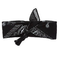 Black Paisley Bandana Headwrap