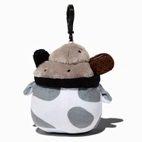 #Plush Goals by Cuddle Barn® 3'' Black Sesame Mooshake Plush Bag Clip