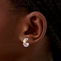 Happy Face Hoop Earrings