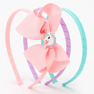Claire's Club Lilac Unicorn Headbands - 3 Pack