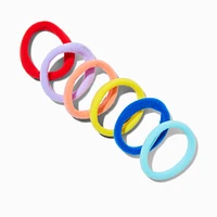 Claire's Club Rainbow Rolled Hair Ties - 12 Pack