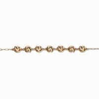 Gold-tone Swirl Choker Necklace
