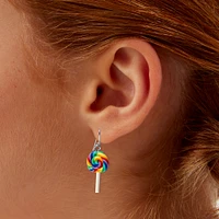 Silver-tone Junk Food 1" Drop Earrings - 3 Pack