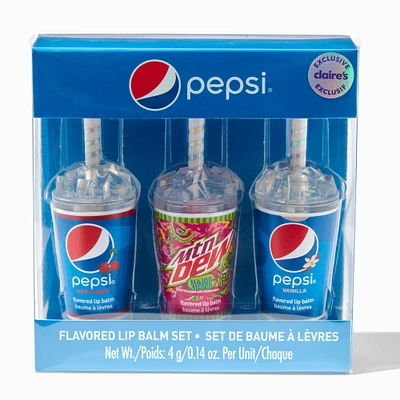 Pepsi® Claire's Exclusive Flavored Lip Balm Set - 3 Pack