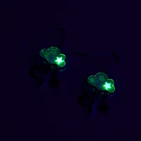 Glow The Dark Storm Cloud 0.5" Drop Earrings