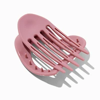 Mauve Heart Yoga Hair Claw 