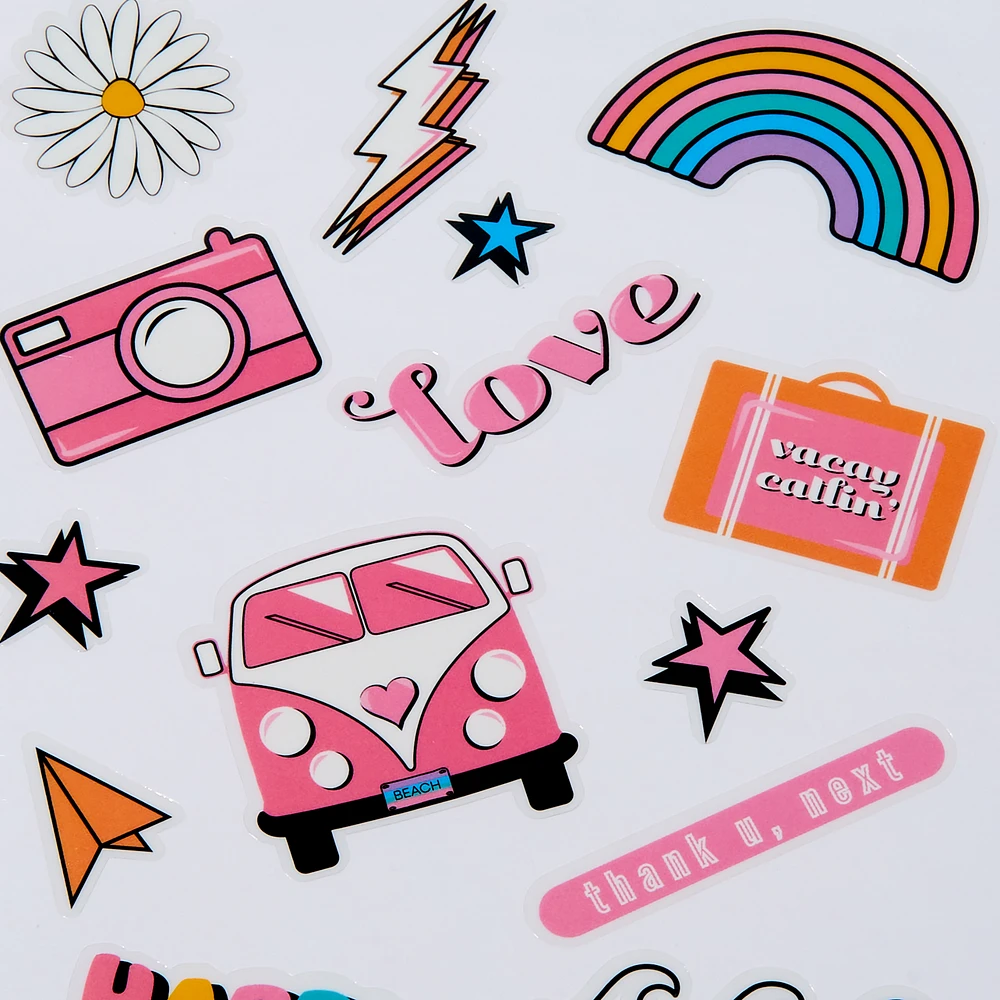 DIY 'Happy Girl Summer' Stickers