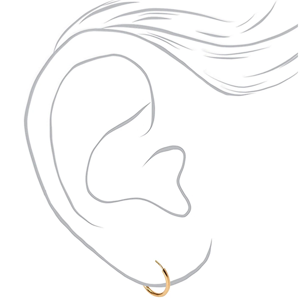 C LUXE by Claire's 18k Gold Plated Cubic Zirconia Earrings Set