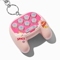 Pink Whack-A-Mole Game Controller Keychain