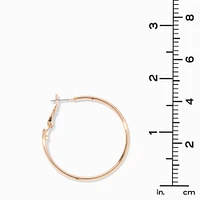 Gold-tone 40mm Hoop Earrings