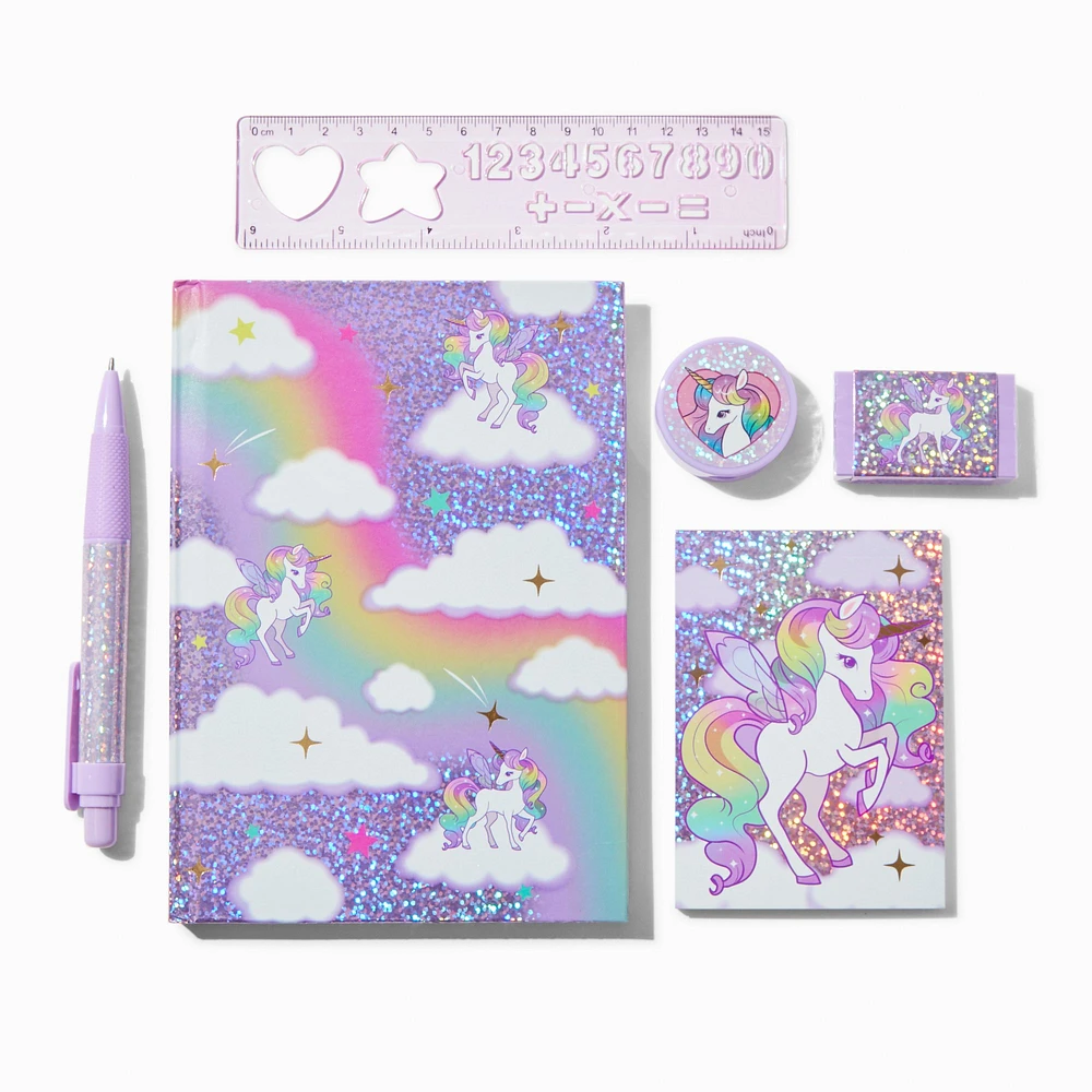 Holographic Unicorn Stationery Set