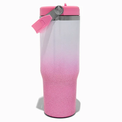 Pink Sparkle Stainless Steel Water Bottle