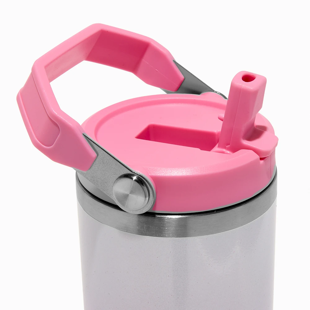 Pink Sparkle Stainless Steel Water Bottle