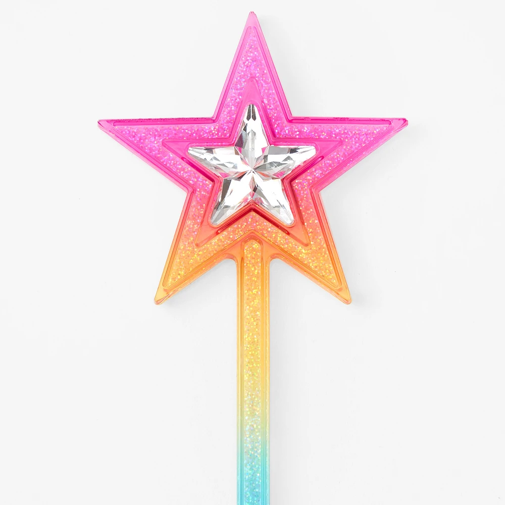 Claire's Club Rainbow Star Wand