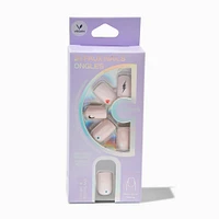 Baby Pink Icons Square Vegan Faux Nail Set - 24 Pack