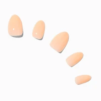 Glossy Short Almond Vegan Faux Nail Set