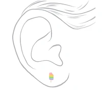 Unicorn Ice Pop Stud Earrings - 6 Pack