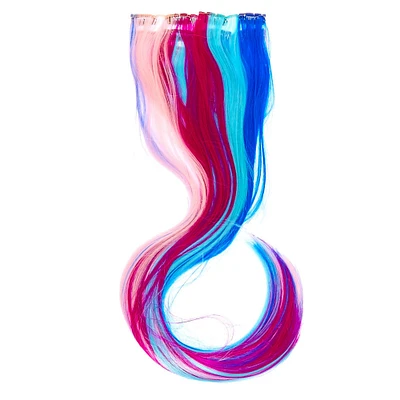 Mermaid Faux Hair Clip Extensions - 4 Pack