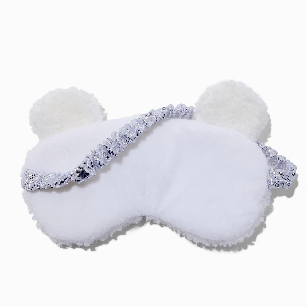 White Bear Sherpa Sleeping Mask