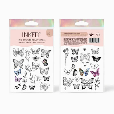INKED2 Into The Wild Pack Temporary Tattoos