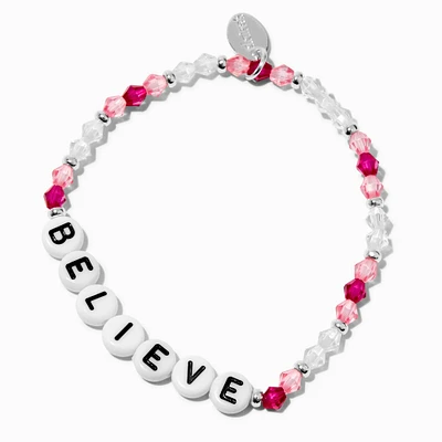 ''Believe'' Beaded Stretch Bracelet 