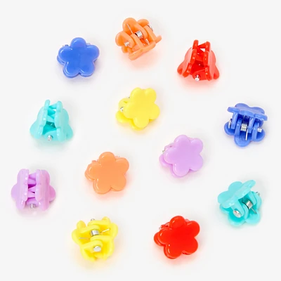 Claire's Club Rainbow Flower Mini Hair Claws