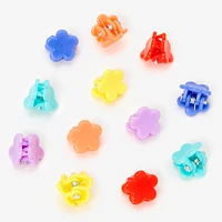 Claire's Club Rainbow Flower Mini Hair Claws - 8 Pack
