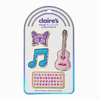 DIY Music Stick-On Patches - 3 Pack
